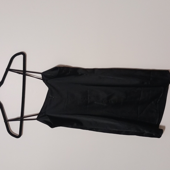 Black little Dress By Garage size P/S Zipper back adjustable Spaghetti straps - Picture 2 of 4